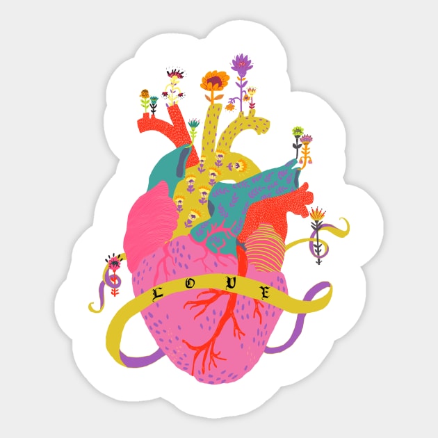 Heart Full of Love Sticker by ezrawsmith